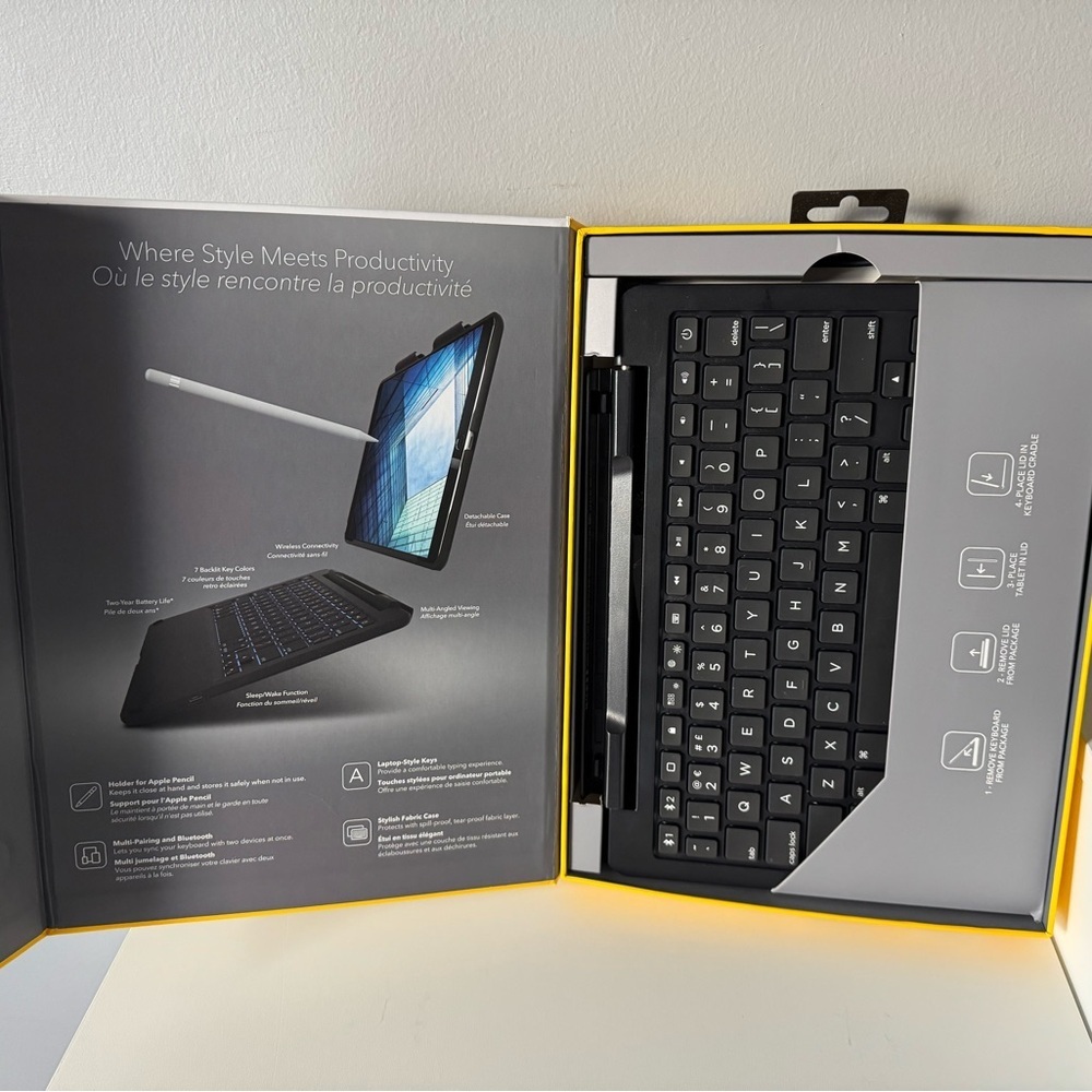 ZAGG Slim Book Wireless Keyboard for iPad Pro - Black - Picture 3 of 6